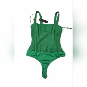 Lulu's Emerald Textured Bodysuit